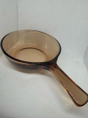 Vision By Corning Amber Glass Serving Saucepan - Small